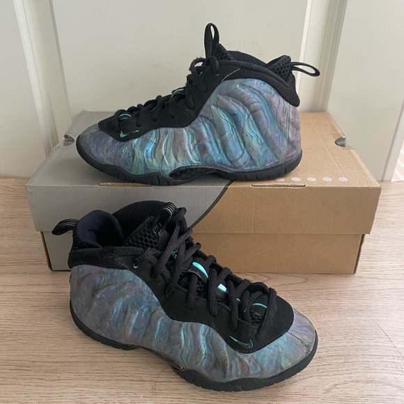 Nike Lil\' Posite One PRM Aurora Green Kids Sneakers - SZ 1 Y main image 11